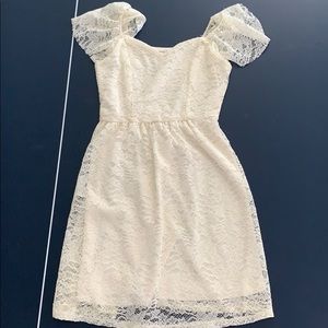 Cream colored Monteau dress size small
